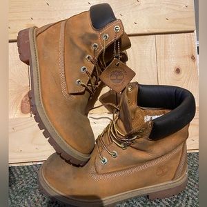 Waterproof Weathered Timberland Boots Khaki